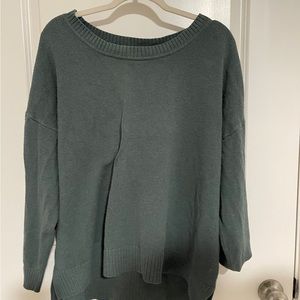 XXL, dark green, long sleeve sweater